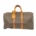 Louis Vuitton Boston Bag Monogram Keepall Bandouliere 45 Brown