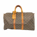 Louis Vuitton Boston Bag Monogram Keepall Bandouliere 45 Brown