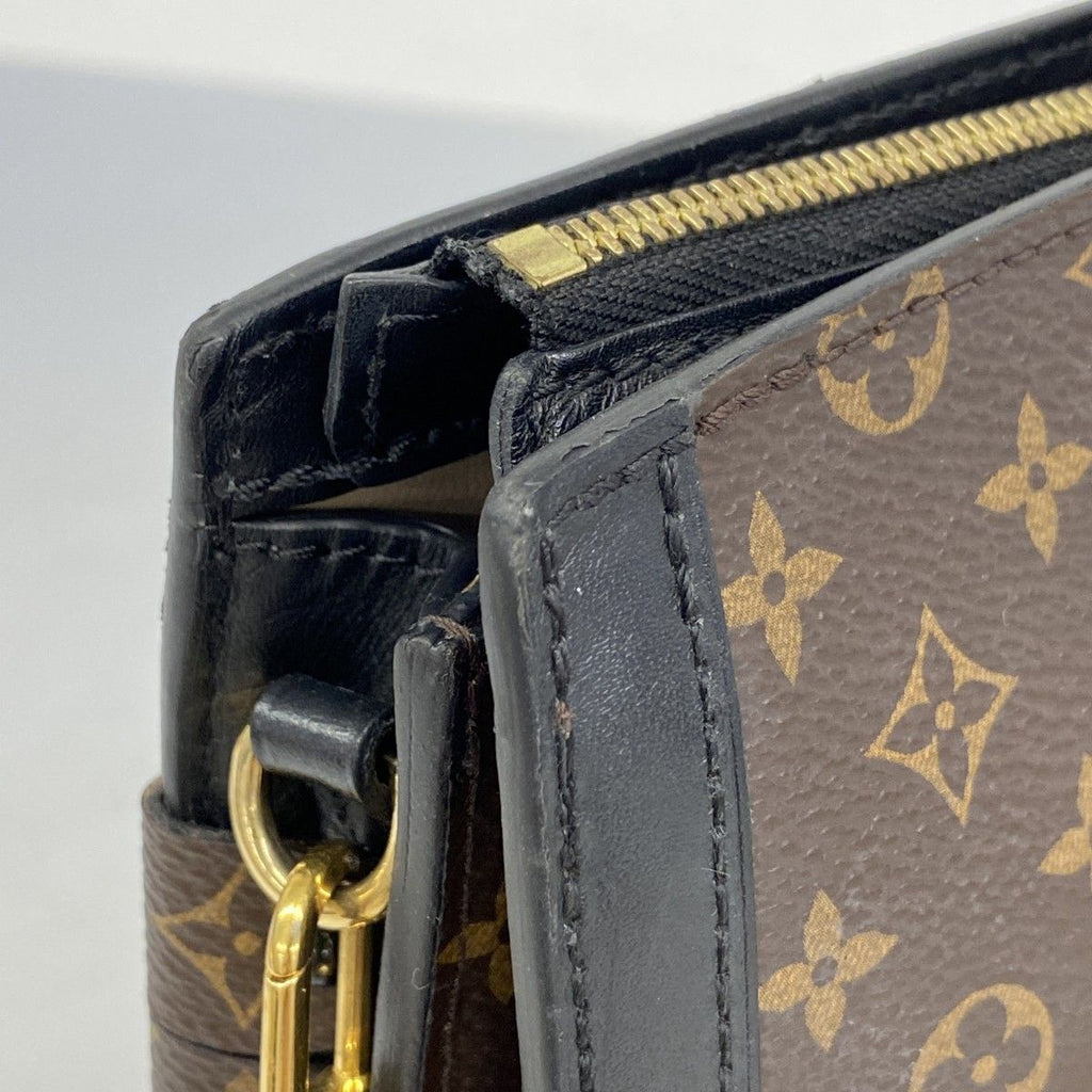 Louis Vuitton Shoulder Bag Monogram Reverse Trunk Clutch Brown — view 7