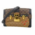 Louis Vuitton Shoulder Bag Monogram Reverse Trunk Clutch Brown