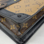 Louis Vuitton Shoulder Bag Monogram Reverse Trunk Clutch Brown — view 6
