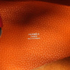 Hermes Handbag Picotin Lock Touch PM Taurillon Clemence Swift Orange Rouge — view 5