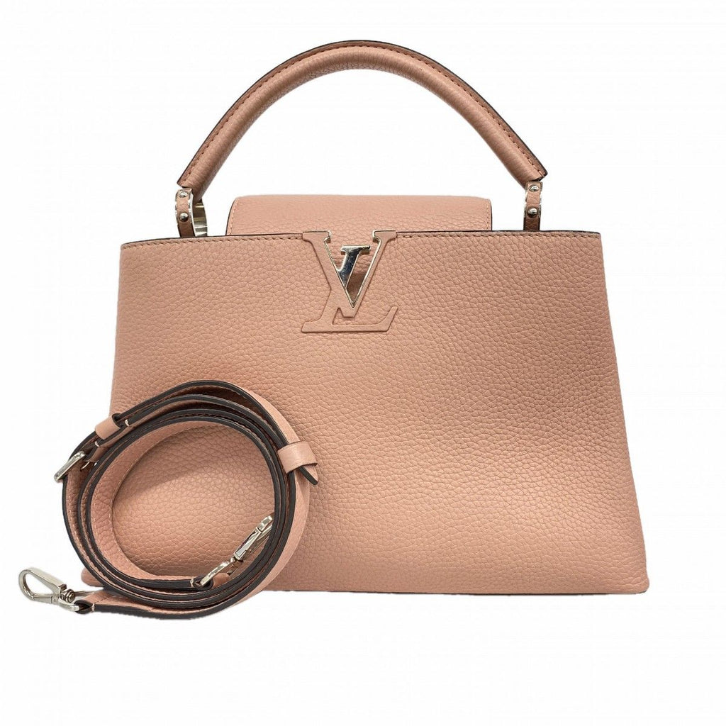 Louis Vuitton Handbag Taurillon Capucines MM Magnolia 2-Way