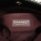 Chanel Chain Tote Lambskin Black Champagne Gold — view 5