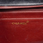 Chanel Shoulder Bag Deca Quilted Lambskin Black Gold — view 5