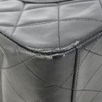 Chanel Shoulder Bag Deca Quilted Lambskin Black Gold — view 6