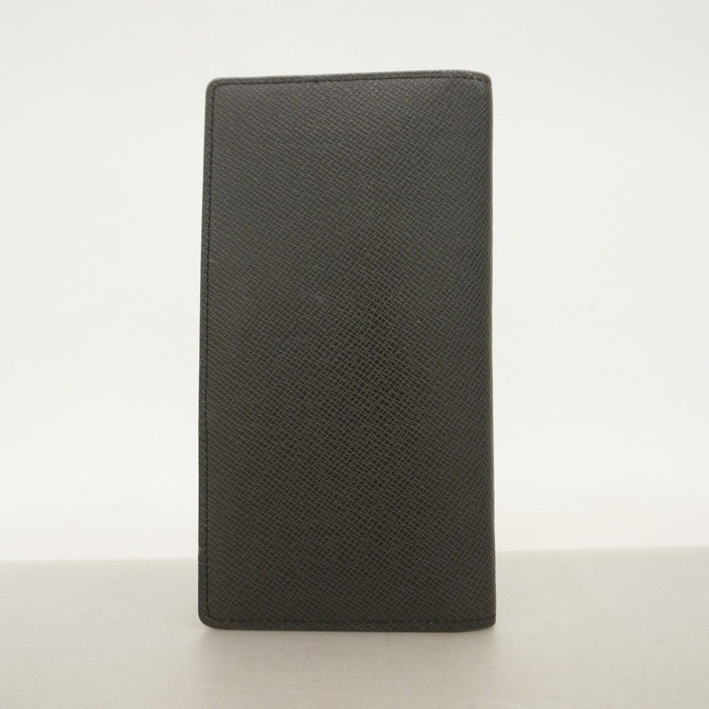 Louis Vuitton Long Bill Holder Taiga Portefeuille Noir Wallet — view 8
