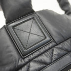 Chanel Tote Coco Cocoon Nylon Black Silver — view 6
