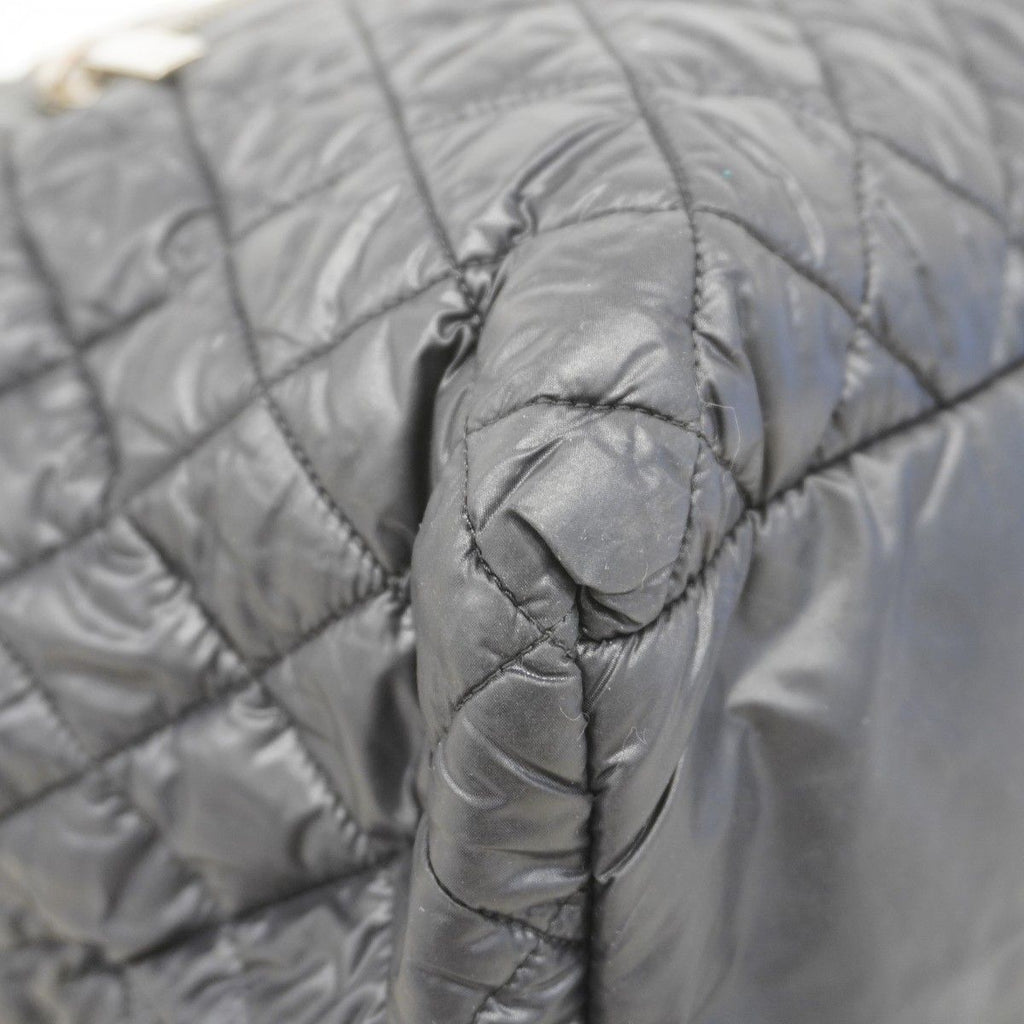 Chanel Tote Coco Cocoon Nylon Black Silver — view 7
