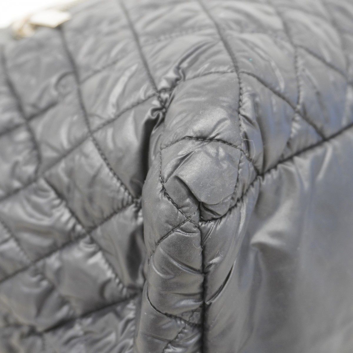 Chanel Tote Coco Cocoon Nylon Black Silver — view 7