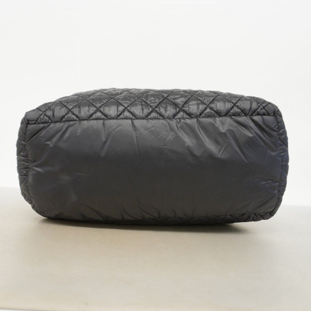 Chanel Tote Coco Cocoon Nylon Black Silver — view 3