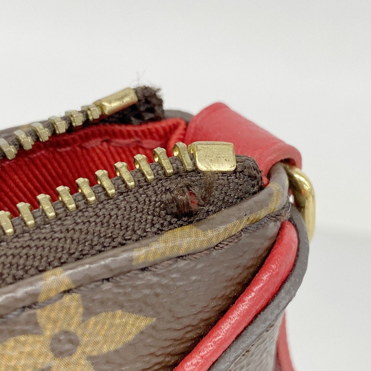 Louis Vuitton Handbag Monogram Tournelle PM Brown Cerise 2-Way — view 8