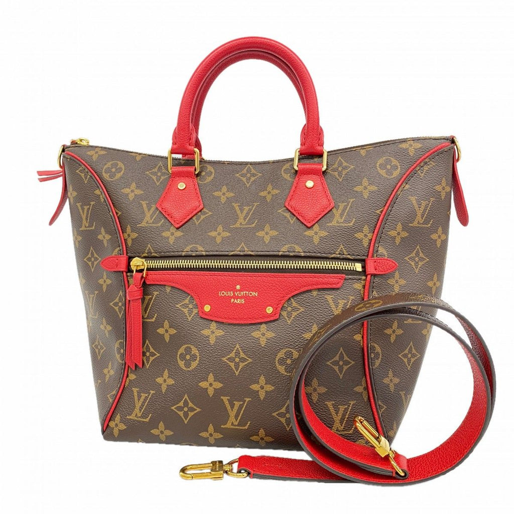 Louis Vuitton Handbag Monogram Tournelle PM Brown Cerise 2-Way