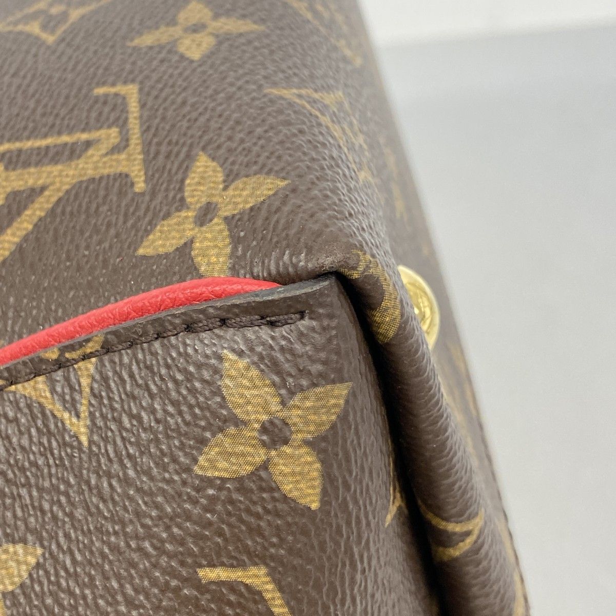 Louis Vuitton Handbag Monogram Tournelle PM Brown Cerise 2-Way — view 6
