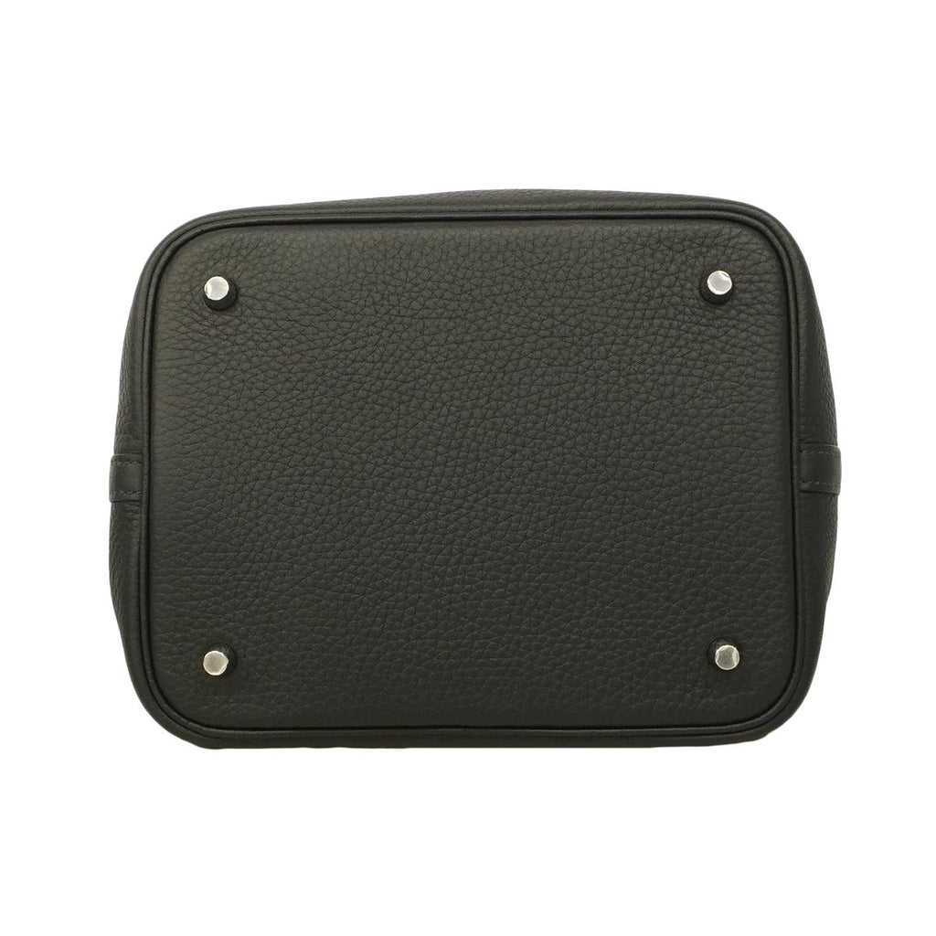 Hermes Handbag Picotin Lock MM Taurillon Clemence Caviar Silver — view 3