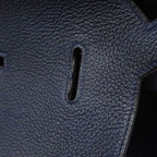 Hermes Shoulder Bag Gipsiere 34 Taurillon Clemence Blue Obsquille Silver — view 9