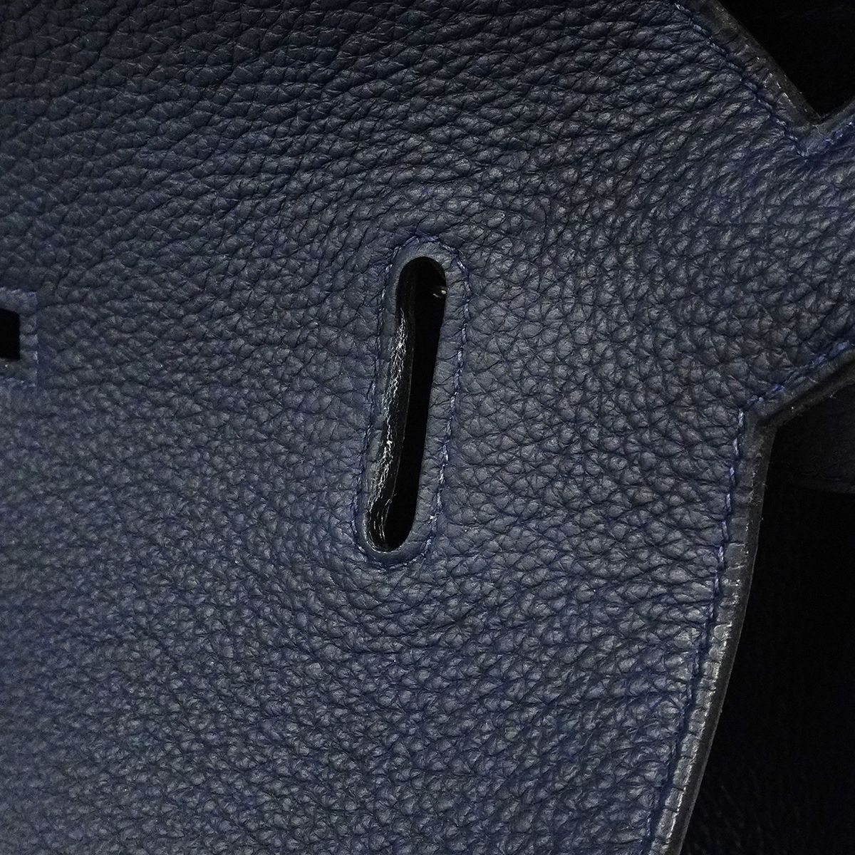 Hermes Shoulder Bag Gipsiere 34 Taurillon Clemence Blue Obsquille Silver — view 9