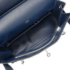 Hermes Shoulder Bag Gipsiere 34 Taurillon Clemence Blue Obsquille Silver — view 4