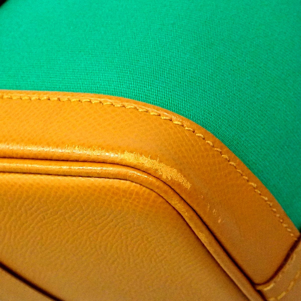 Hermes Tote Garden Party PM Toile Officier Green Sesame Silver — view 6