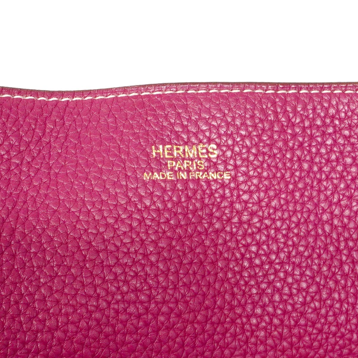 Hermes Tote Double Sens 36 Taurillon Clemence Tosca Brown Silver — view 5