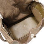 Hermes Handbag Lindy 34 Taurillon Clemence Etoupe Silver — view 4
