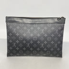 Louis Vuitton Clutch Monogram Eclipse Pochette Discovery Black — view 8