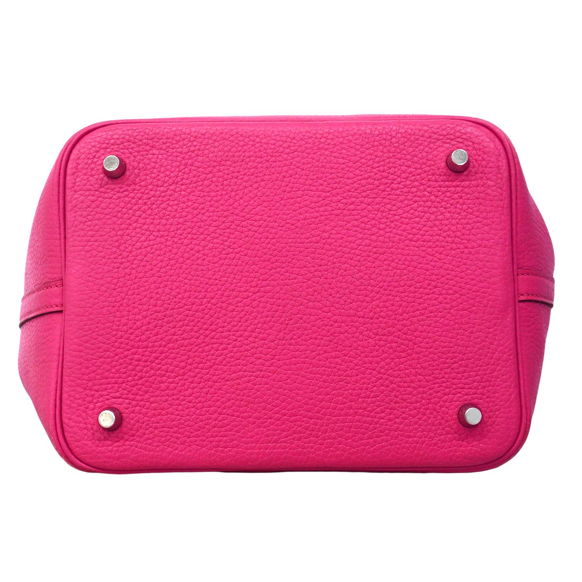 Hermes Handbag Picotin Lock MM Taurillon Clemence Rosepurple Silver — view 3