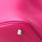 Hermes Handbag Picotin Lock MM Taurillon Clemence Rosepurple Silver — view 8