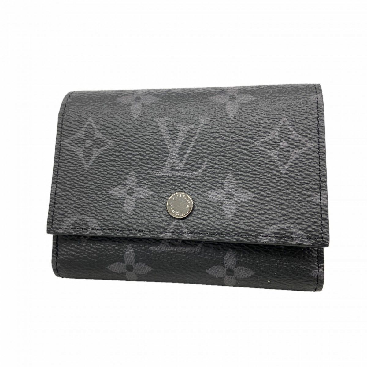 Louis Vuitton Trifold Wallet Monogram Eclipse Victor Black