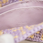Fendi Shoulder Bag Nano Bucket Raffia Purple Gold — view 5