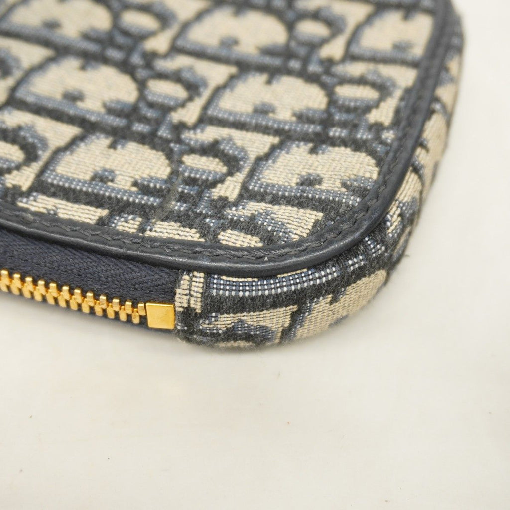 Dior Handbag Oblique 30 Montaigne Canvas Navy Gold 2-Way — view 6