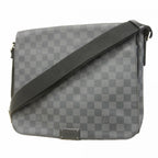Louis Vuitton Shoulder Bag Damier Graphite District MM Gray Black