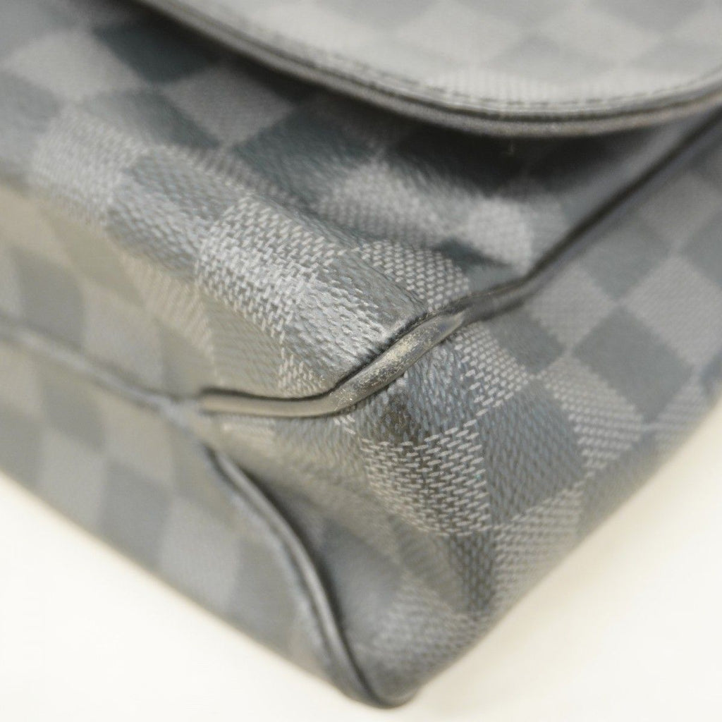 Louis Vuitton Shoulder Bag Damier Graphite District MM Gray Black — view 7