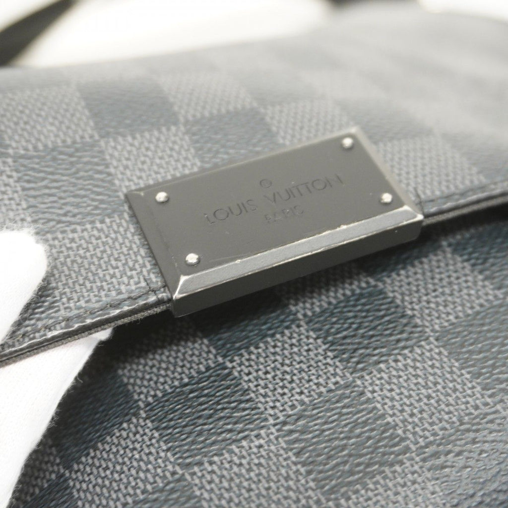 Louis Vuitton Shoulder Bag Damier Graphite District MM Gray Black — view 9