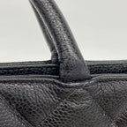 Chanel Tote Reissue Caviar Leather Black Gold — view 8