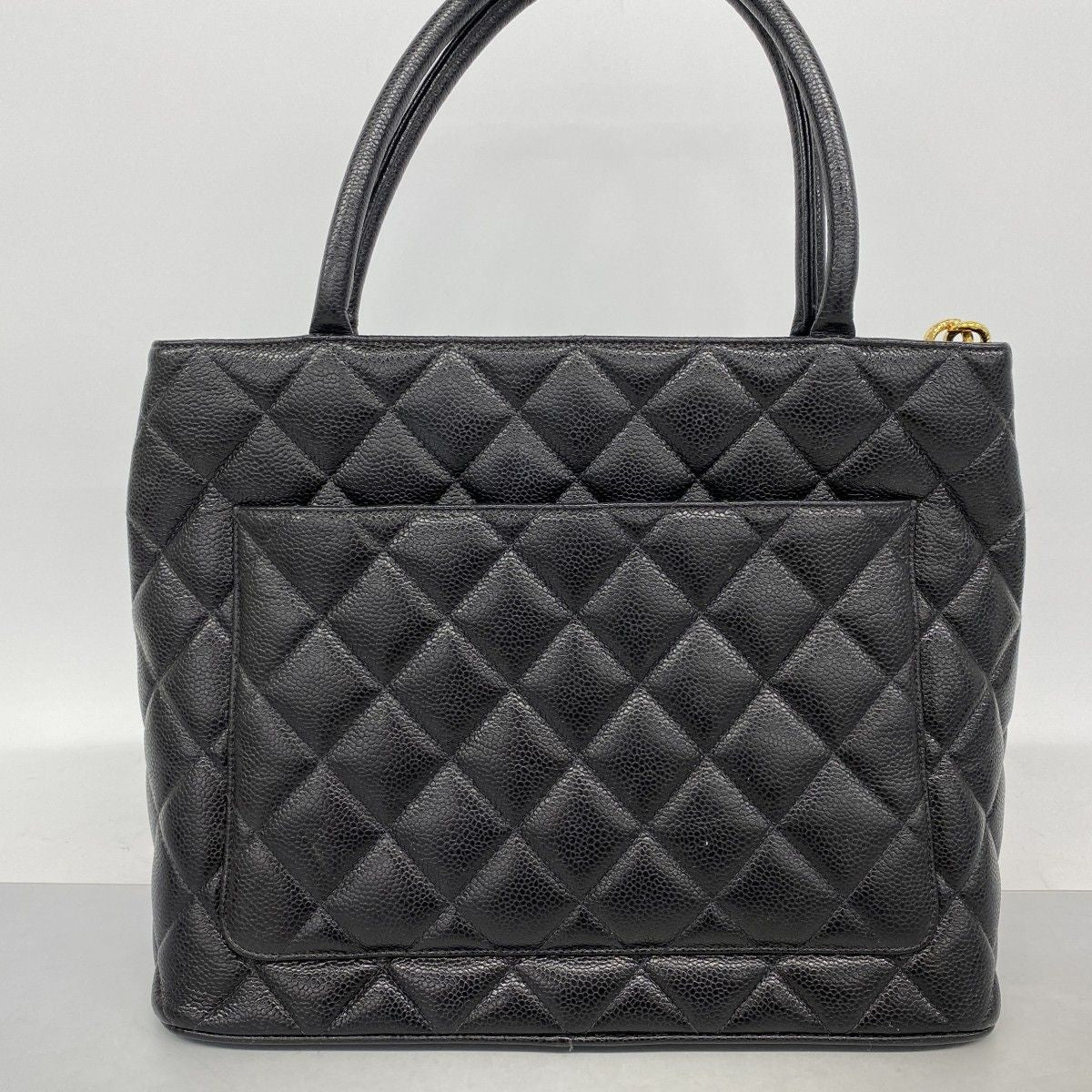 Chanel Tote Reissue Caviar Leather Black Gold — view 9