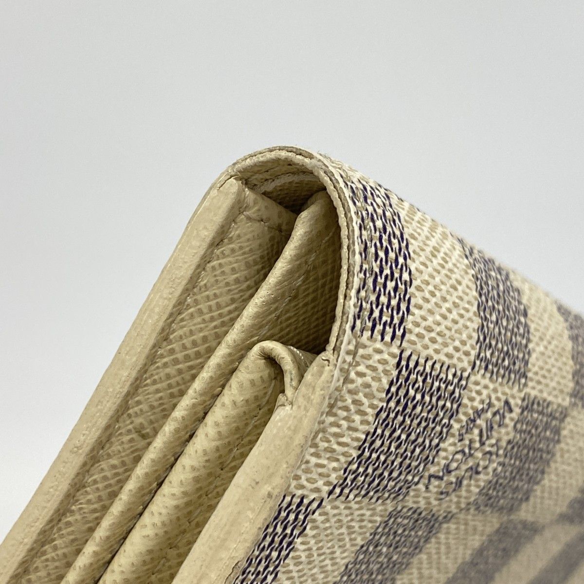 Louis Vuitton Trifold Wallet Damier Azur Portefeuille Alexandra White — view 6
