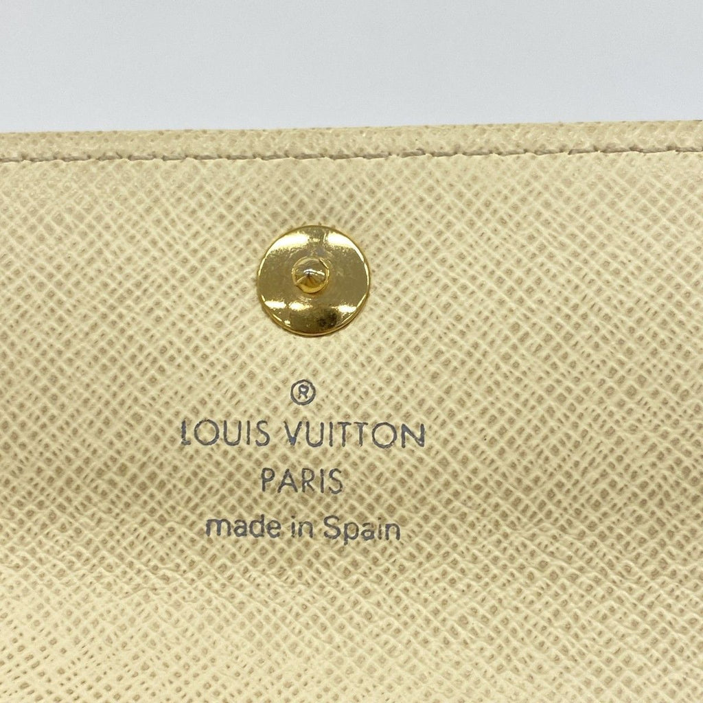 Louis Vuitton Trifold Wallet Damier Azur Portefeuille Alexandra White — view 4