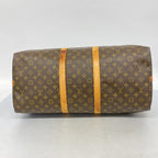Louis Vuitton Boston Bag Monogram Keepall Bandouliere 55 Brown — view 3