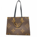 Louis Vuitton Tote Monogram Giant Reverse On The Go MM Brown 2-Way