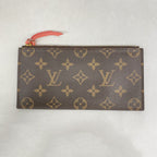 Louis Vuitton Shoulder Wallet Monogram Brea Pochette Felicie Brown Pink — view 9