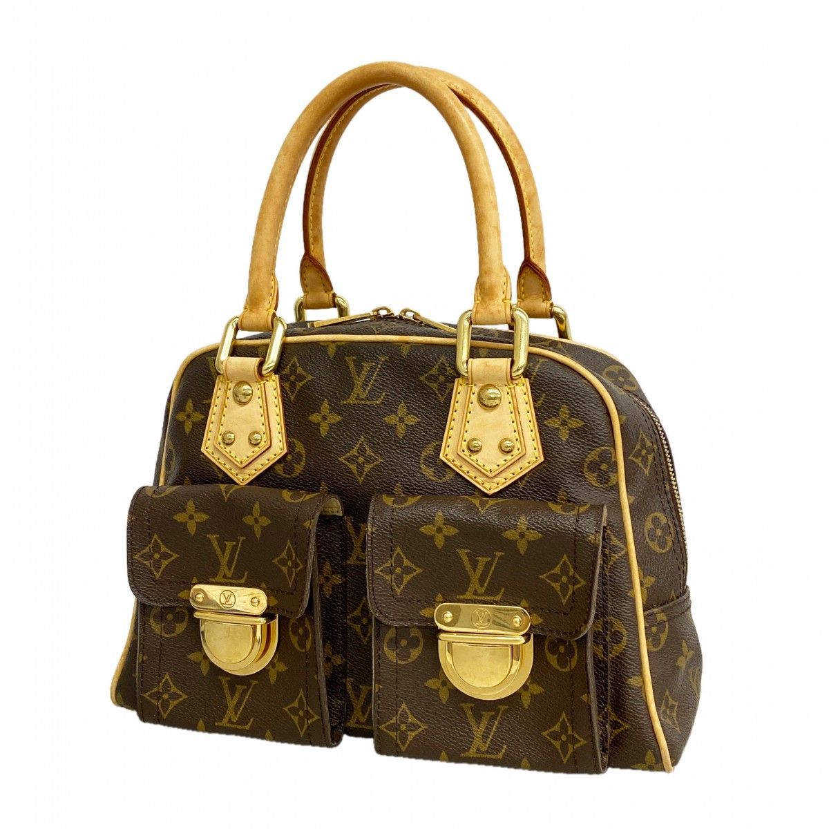 Louis Vuitton Handbag Monogram Manhattan PM Brown