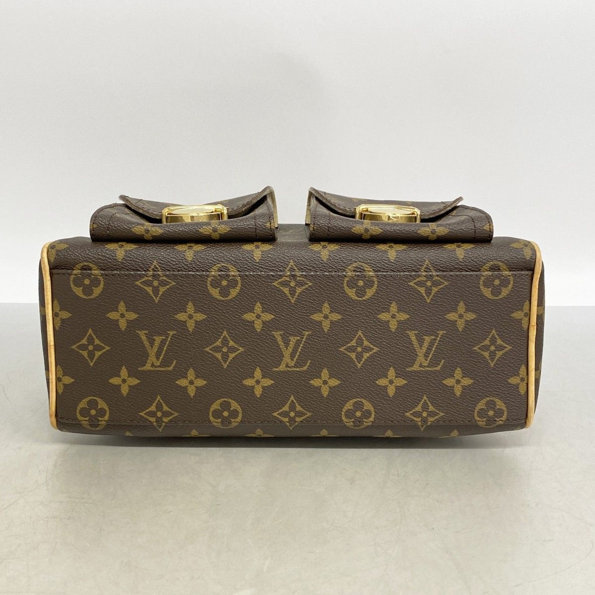 Louis Vuitton Handbag Monogram Manhattan PM Brown — view 3
