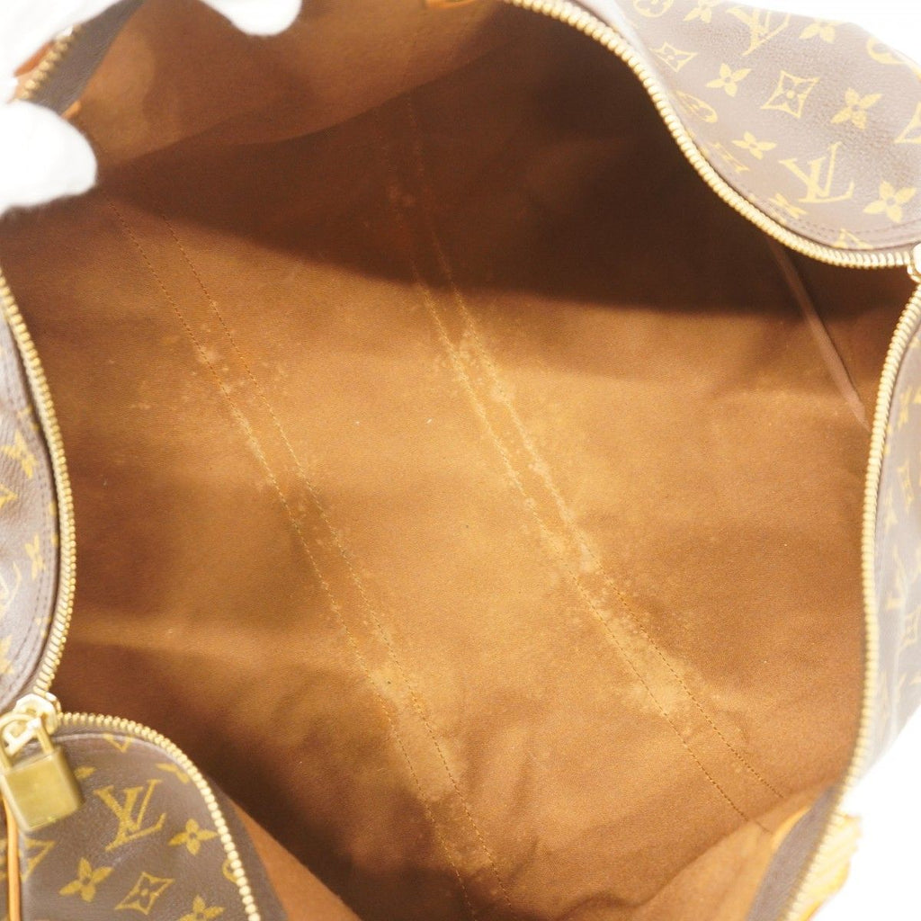 Louis Vuitton Boston Bag Monogram Keepall 55 Brown — view 4