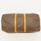 Louis Vuitton Boston Bag Monogram Keepall 55 Brown — view 3
