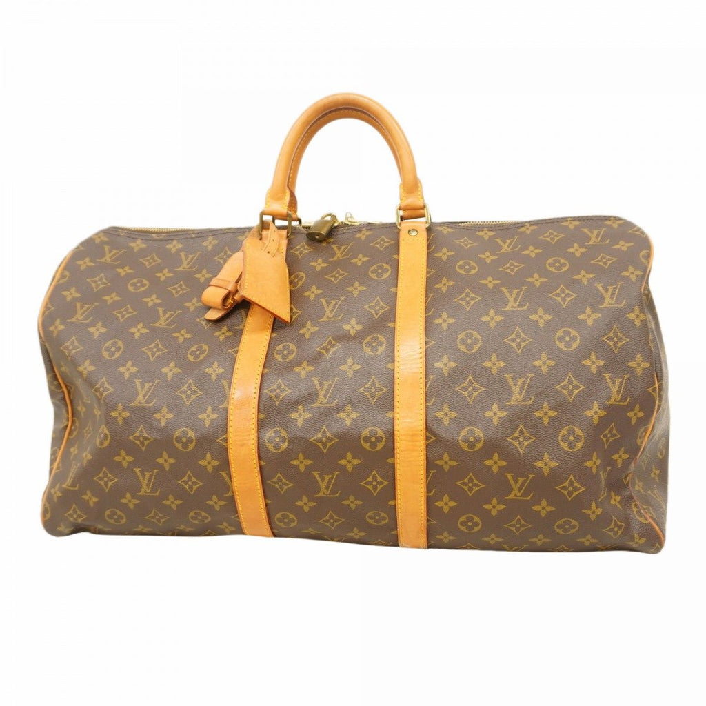 Louis Vuitton Boston Bag Monogram Keepall 55 Brown