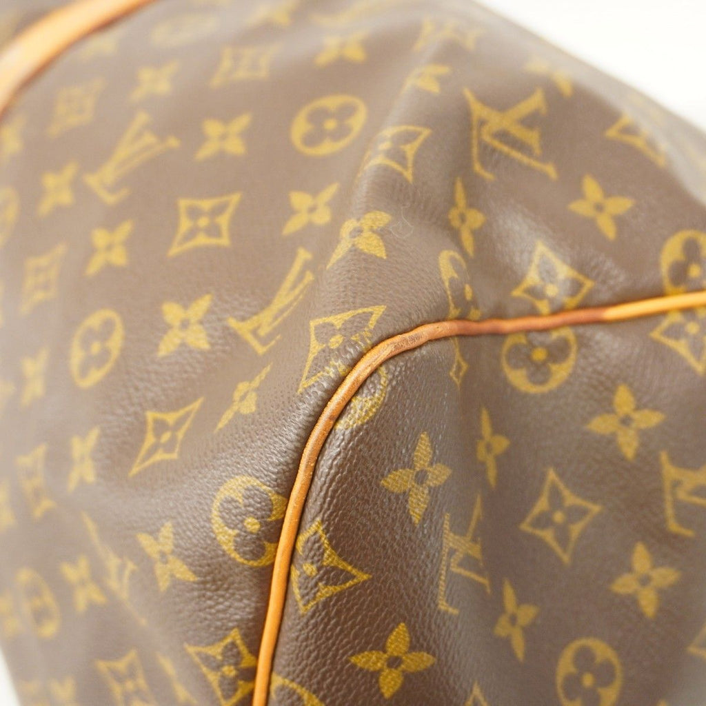 Louis Vuitton Boston Bag Monogram Keepall 55 Brown — view 7