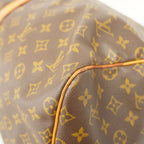 Louis Vuitton Boston Bag Monogram Keepall 55 Brown — view 7