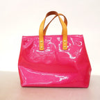 Louis Vuitton Handbag Vernis Reed PM Fuchsia Pink — view 9