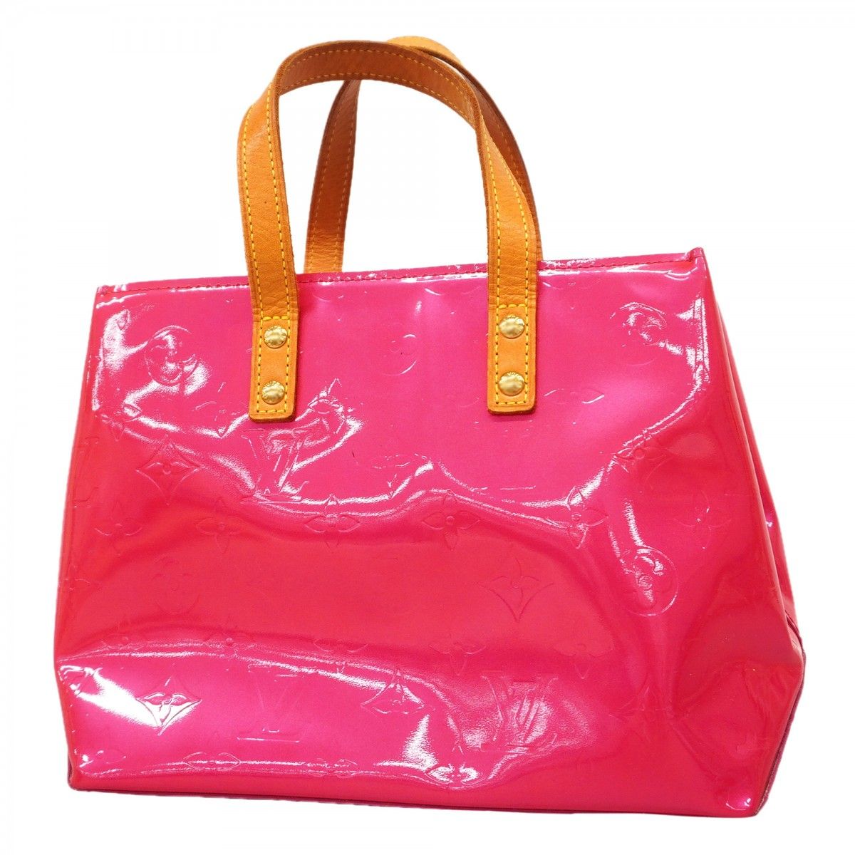 Louis Vuitton Handbag Vernis Reed PM Fuchsia Pink
